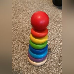 Plan toys wooden ring stacker